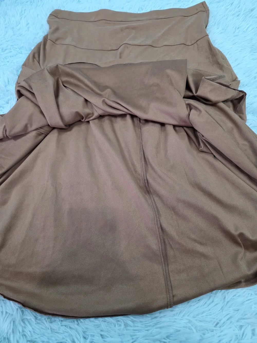 Brown Flared Maxi Skirt‎ - Women's